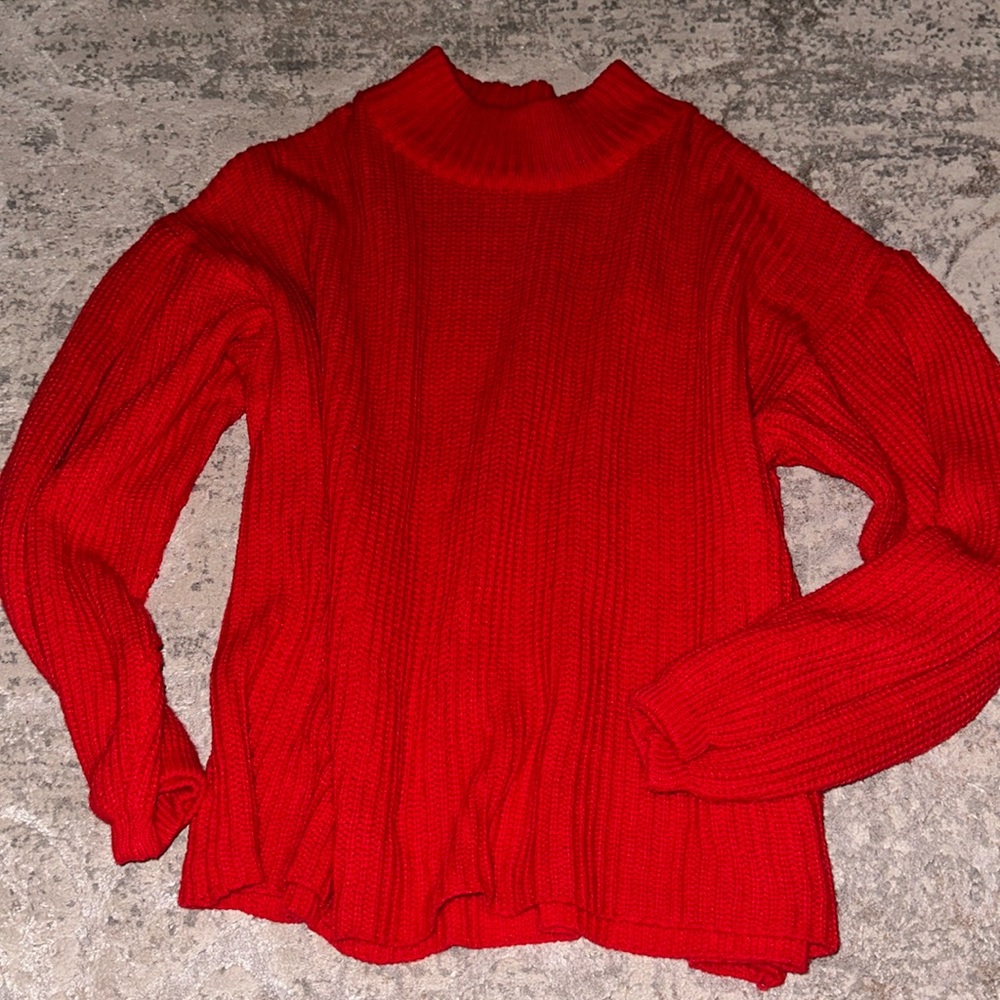 Large red sweater